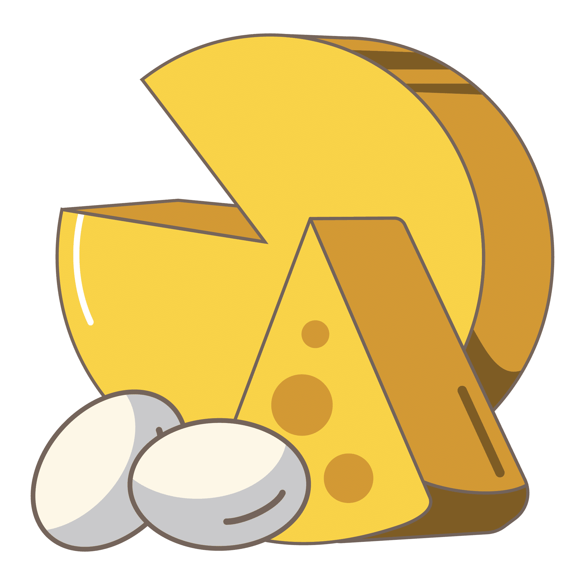 Сыр и яйца